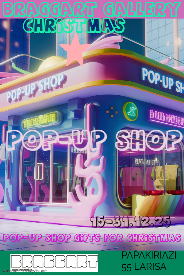 CHRISTMAS Pop-up BRAGGART ART SHOP